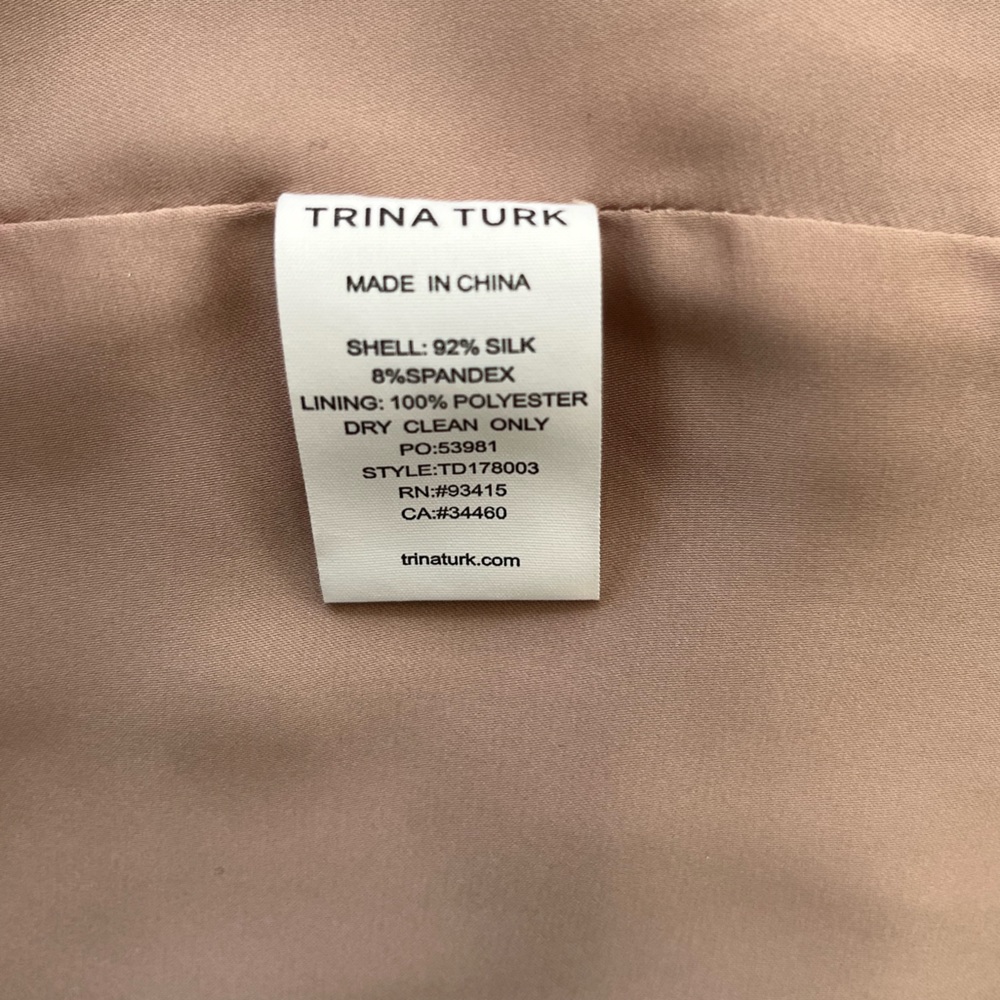 Trina Turk Pink Floral Dress Size 6 - Picture 7 of 8
